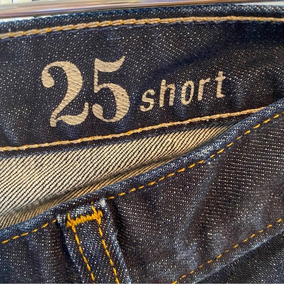 Jcrew Matchstick Jeans Womens XS Waist 25 Dark Blue Low Rise Slim Stretch J Crew - Picture 13 of 13